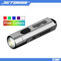 Jetbeam MINI ONE Flashlight Five Colors Multi-purpose EDC Light Type-C USB Portable Ultraviolet Key-chain Torch MINI flashlight
