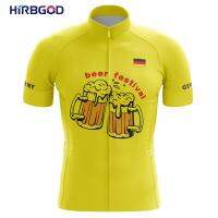 HIRBGOD Breathable Mens Cycling Jersey 2021 for Deutsche Series Cross-Country Bike Short Sleeve Sweat-Absorbent Shirt,TYZ914-01