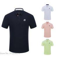 Golfist Summer Men Breathable Casual T-shirts Male Elastic Golf Shirts Short-sleeved Sports Jersey Fast Dry Clothes S-3XL