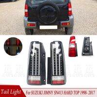 สำหรับไฟ LED ท้ายรถดัดแปลงด้วยไฟท้ายห้ามกลับ2สไตล์สำหรับ SUZUKI JIMNY SN413แข็ง1998 1999 2000-2017