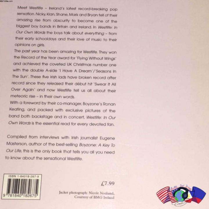 Fast shipping ♖WESTLIFE IN OUR OWN WORDS BOOK※ Lazada PH