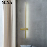 MIYA ไฟ Dinding Kamar Tidur แสงโดยรอบแบบแสงผนังสร้างสรรค์แถบยาวสำหรับติดผนัง,ไฟไฟ LED แถบยาวติดผนังเชิงเทียนตกแต่งผนังมุมโมเดิร์นเรียบง่าย