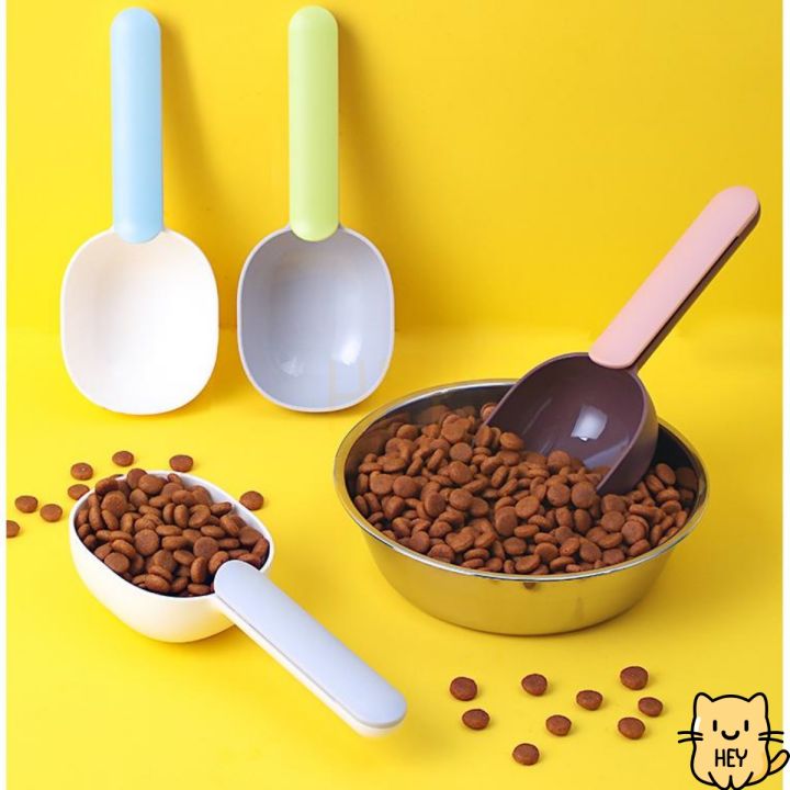 feeding-spoon-ช้อนตักอาหารสัตว์เลี้ยง-2in1-หนีบถุง-amp-ตักอาหาร-ที่ตักอาหารแมว-ที่ตักอาหารสัตว์-ที่หนีบถุงอาหาร
