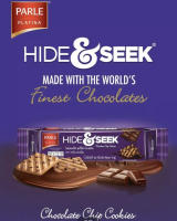 Parle Platina Hide &amp; Seek ขนมบิสกิตรสช็อคโกแล็ต ฝังช็อคชิพในแผ่น ขนาด 121 กรัม