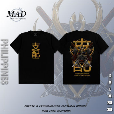 MADFACE เสื้อผ้า Domination-Demon Tee ของขวัญสำหรับ Unisex คุณภาพสูง Tops เสื้อยืดแนวสตรีท