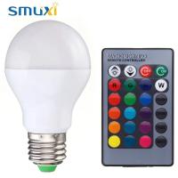 SMUzi โคมไฟสปอตไลท์ B22หลอดไฟ LED 5W 10W พร้อมรีโมทคอนโทรล85-265V