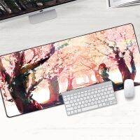 Anime Landscape Desk Mats Cherry Blossom Mousepad Custom Home Computer Keyboard Pad XL Laptop Soft Anti-slip Table Mat Mouse pad