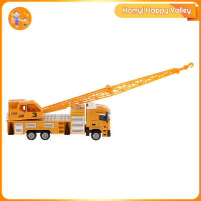 Homyl 1:64 Diecast Mobile Crane Truck Constructional Engine Model Boys Girls Gift