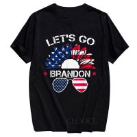 Cloocl Lets Go Brandon Tshirt Us Eagle Flag Printed Cotton Tshirt Tees