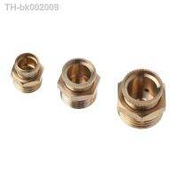 ☌▣ Air Compressor Tank Port Fittings NPT 1/4 3/8 1/2 Solid Brass Male Thread Water Drain Safety Valve Replacement Part