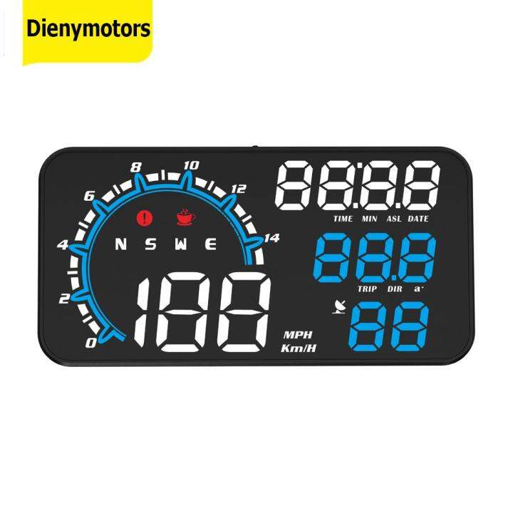 Auto Smart Speedometer Overspeed Alarm Digital Speed Mileage Meter LED