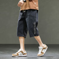 Big Size Denim Shorts Men Summer Streetwear Fashion Male Jean Shorts Y2k Baggy Plus Size 34 Long Black Wide Leg Korean Style2023