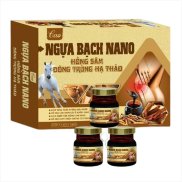 Hộp 3 lọ -Cao Ngựa Bạch Nano Hồng Sâm Đông Trùng Hạ thảo giúp tăng nuôi