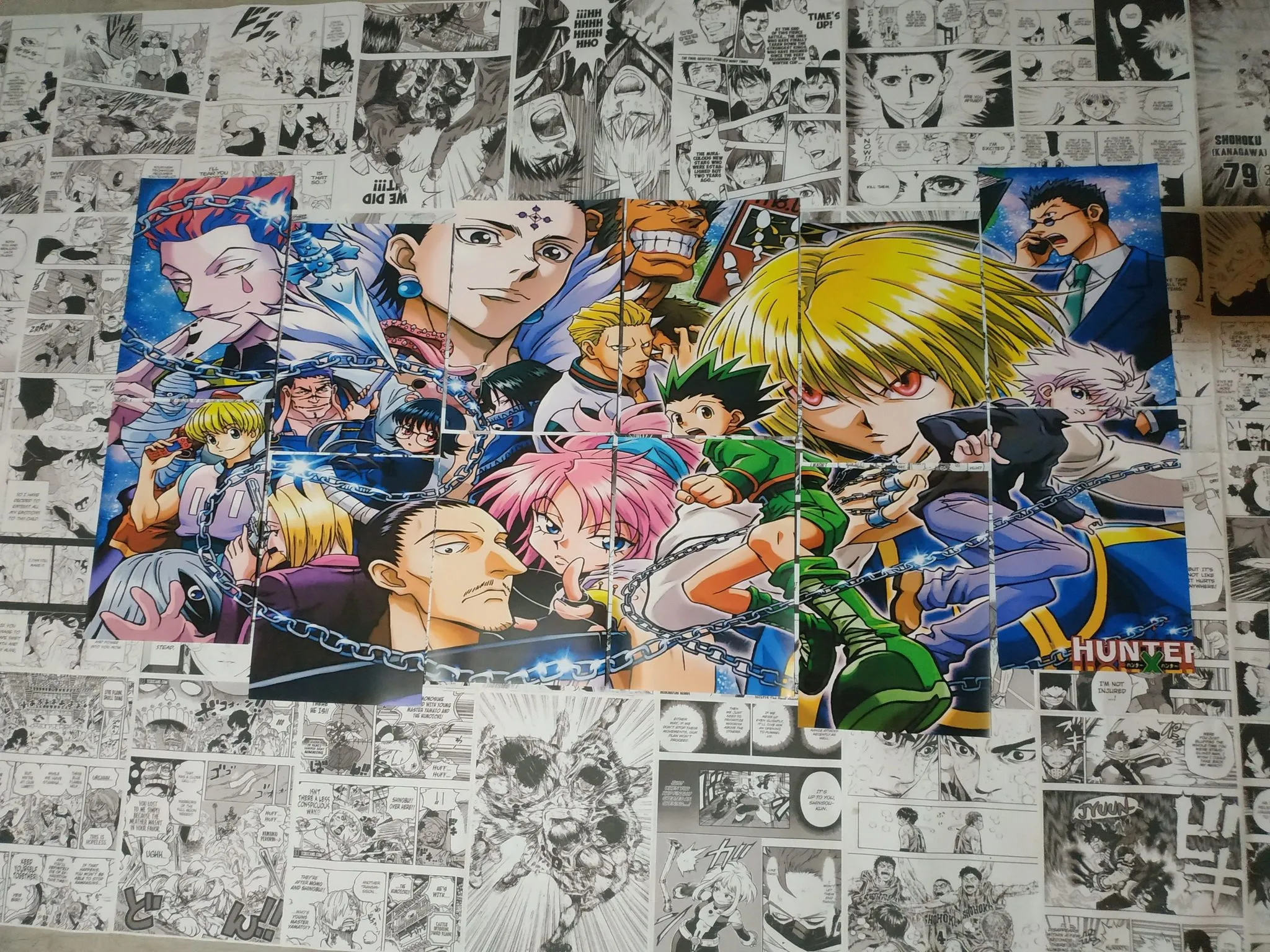 hunter x hunter puzzle poster + 40 anime manga panel, poster, wall art |  Lazada PH