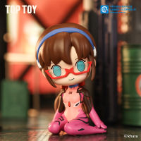 ของแท้ Neon Genuine Evangelion Row Set Blind Trendy Play Handhands Doll Girl Christmas Gift Decoration