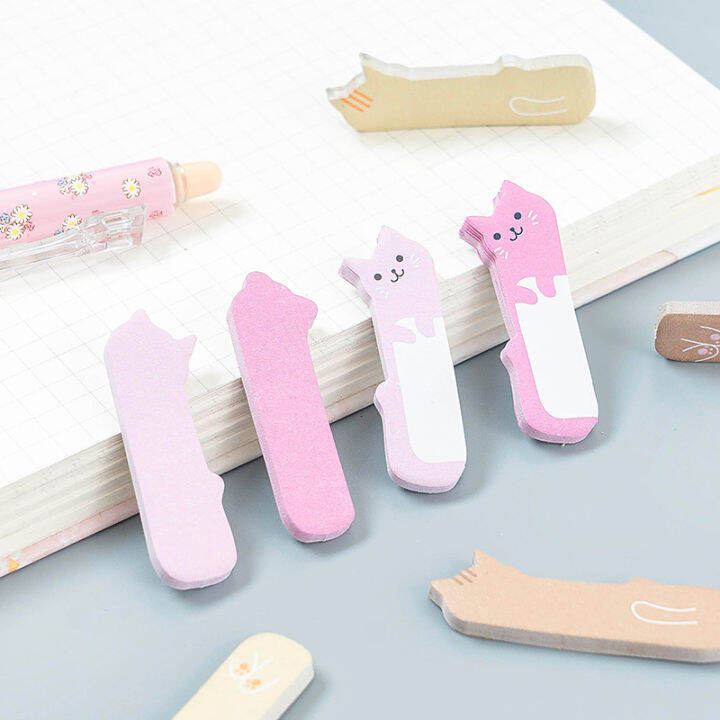 kawaii-การ์ตูนแมว-sticky-notes-memo-pad-ไดอารี่เครื่องเขียน-flakes-สมุดภาพตกแต่งน่ารัก-n-ครั้ง-sticky-yrrey