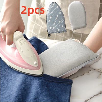2PCS Hand-Held Mini Ironing Pad Sleeve Ironing Board Holder Resistant For Clothes Garment Steamer Portable Mat