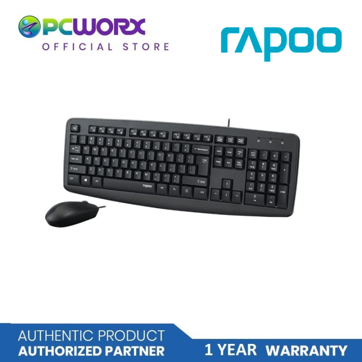 Rapoo NX1600 Wired Optical Keyboard & Mouse Rapoo Keyboard and Mouse