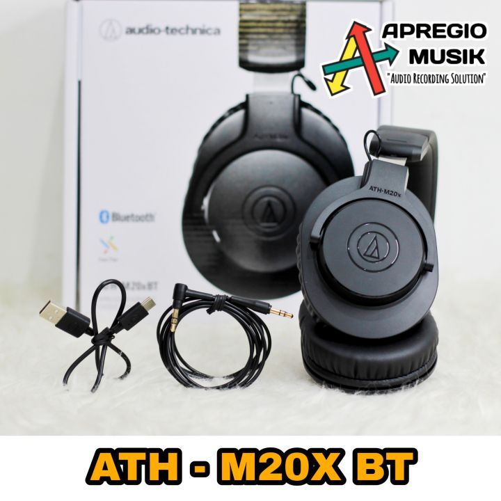 Audio Technica ATH M20xBT M20X BT Wireless Professional Monitor Headphones  Lazada Indonesia
