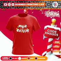 เสื้อยืดผ้าฝ้ายเสื้อยืดผ้าฝ้าย เสื้อยืดคริสต์มาสChristmas Design 05【Ready Stock】2022 T-Shirt Christmas Design Series | Baju Krismas |