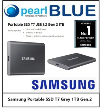 Samsung T7 Portable SSD 1TB Grey
