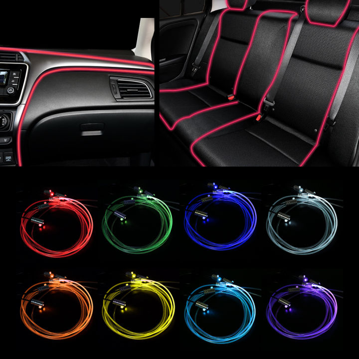 12v-6m-strip-rgb-led-car-interior-lights-ambient-lamp-door-seat-cluster-decoration-btrf-wireless-caravan-automobile-accessories