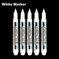 White Paint Marker set 0.7/1.0/2.5mm Fine Tip Oily Permanent Paint for Rock  Fabric  Wood  Metal  Glass  Canvas  Tires graffiti Highlighters Markers