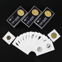 100Pcs Cardboard Coin Holders Coin Album Collection Stamp Holders Cover Case for 20.5/23/25/27.5/31.5/35/40mm Coin  Photo Albums