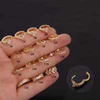 [HOT N] 1PCS จมูก Hoop ห่วงจมูกเกลียวหูต่างหู Tragus กระดูกอ่อนกระดูกอ่อน Tragus ต่างหูห่วงเครื่องประดับ