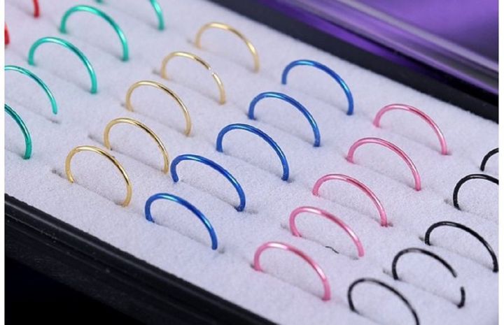 colored-nose-ring-facial-ornament-black-nose-ring-purple-nose-ring-nasal-nail-nose-rings-stainless-steel-nose-ring