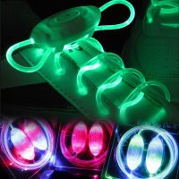 LED Sport Shoelaces Night Luminous Shoelaces Glow Shoe Strings Round Flash Light Shoelaces Women Men No Tie Lazy Shoe Laces