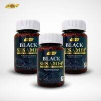 งาดำ เซซามิน แคลเซียม พลัส + Sesamin สารสกัดจากงาดำ Black sesame plus Calcium ลดอาการปวดกระดูก มือชา (30 เม็ด X3กล่อง)