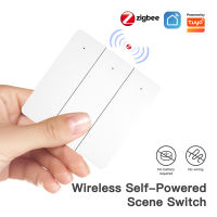 E Life Smart Store Tuya Zigbee สวิตช์อัจฉริยะ2/3แก๊งไร้สายปุ่มกดฉากสวิทช์บ้านอัจฉริยะชีวิตอัจฉริยะรีโมทคอนโทรลรองรับการควบคุมแยกสองอุปกรณ์อุปกรณ์เชื่อมต่ออัจฉริยะด้วยสวิตช์ควบคุมหลายวิธีเกตเวย์ ZigBee