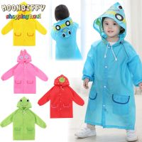 1PC Kids Cartoon Rain Coat Cute Children Raincoat Rainwear/ Rainsuit  Kids Funny Waterproof Animal Raincoat Student Poncho