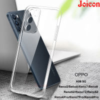 เคสโทรศัพท์สำหรับ OPPO Reno 8T 8pro 10 10Pro + 10 Pro 6 5G/Reno6 Z 5G/Reno6 Pro 5G/8Pro 7Pro 7 5G 7Z Reno 5 5G Reno 5 A98 a78 A58 A78 5G เคส4G บางเฉียบนิ่มฝาหลังคริสตัลใสโปร่งแสงตำแหน่งที่แม่นยำเปลือกป้องกันกล้อง