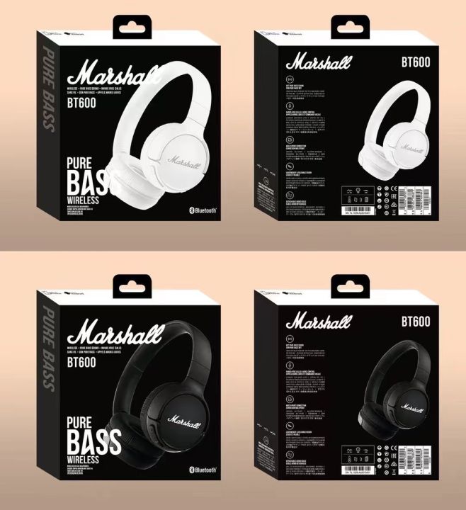 หูฟังบลูทูธ-หูฟังไร้สาย-tws-marshall-รุ่น-bt600-bluetooth-หูฟังเสียงดี-สายเกมสายฟังเพลง-ฟังเพลง-เบสแน่น-สวมใส่สบายไม่เจ็บหู-ยังไม่มีคะแนน