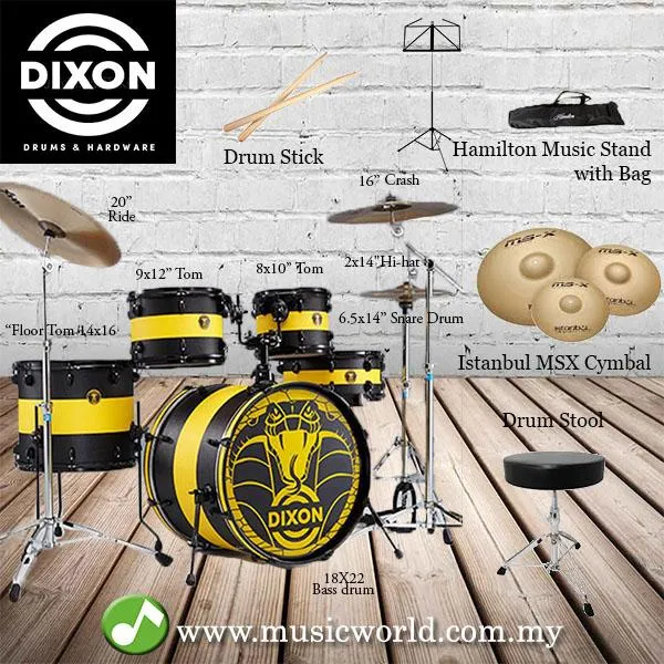 DIXON DRUM SET PYTHON SERIES LIMITED EDITION DRUM KIT Lazada