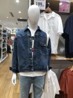 Uniqlo2023 New Arrivals Mens Denim Jacket Washed Retro Loose Casual Jacket 459587