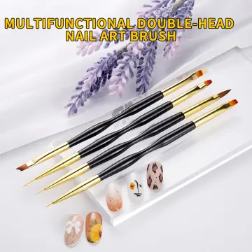 6Pcs Dual End Nail Art Dotting Pen Painting Liner Brush