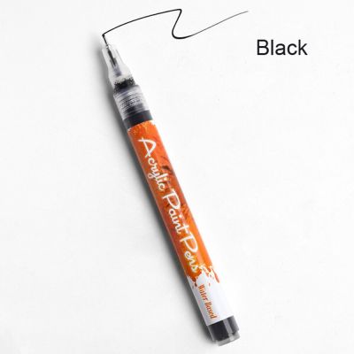 ปากกาสีอะคริลิค1-pc ใหม่ (มีสไตล์) ปากกาปากกาอายไลน์เนอร์กันน้ำหมึกเขียนบนแปรงเล็บกราฟฟิตีปากกาสำหรับภาพวาดด้วยตนเองดีไซน์ DEsh43D แปรงศิลปิน