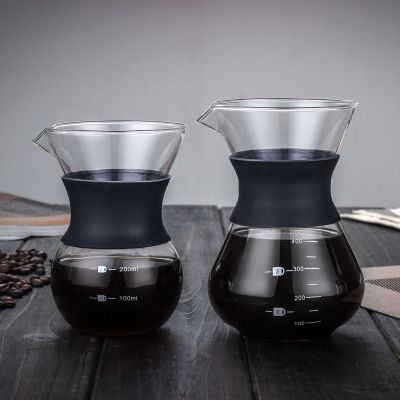 แก้วชงกาแฟ พร้อมที่กรอง ขนาด 400 ml เหยือกดริปกาแฟ กาชงกาแฟ กาดริปกาแฟ ที่ดริปกาแฟ ผลิตจากแก้ว Coffee Maker Pot With Steel Filter