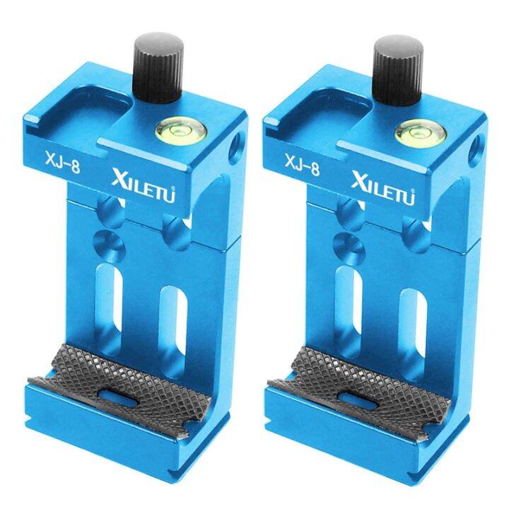 2x-xiletu-xj-8-tripod-head-bracket-holder-clip-for-phone-flashlight-micro-phone-with-spirit-level