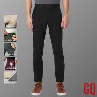 GQ Perfect Stretch Light Chino™ กางเกงชิโน ผ้ายืดเบาสบาย กางเกงขายาวสำหรับผู้ชาย สีดำ 9125