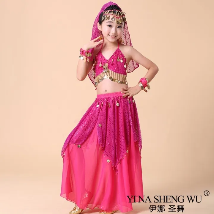 New Kid Belly Dance Costumes Set Oriental Dance Girls Belly Dancing ...