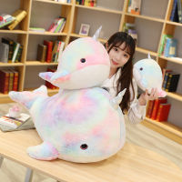 【 Cw】cute Colorful Narwhal Plush Toys Stuffed Whale Unicorn Fish Doll Soft Animals Pillow For Baby Girls Kids Birthday Gift 2845Cm