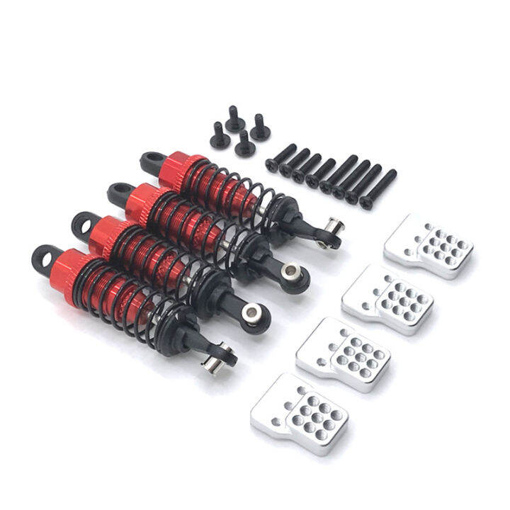 Amagogo 4Pcs Metal Shock Absorbers, Spare Parts,Internal Spring, Assembled Replace Dampers For C14 B24 C24 1:16 Scale RC Car Trucks