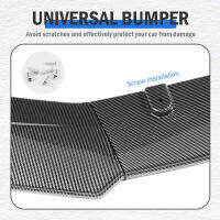 Universal กันชนหน้าสปอยเลอร์แผ่นป้องกัน Lip Kit คาร์บอนพื้นผิว Trim Strip Chin Blade สำหรับ BMW -Benz Toyota Audi