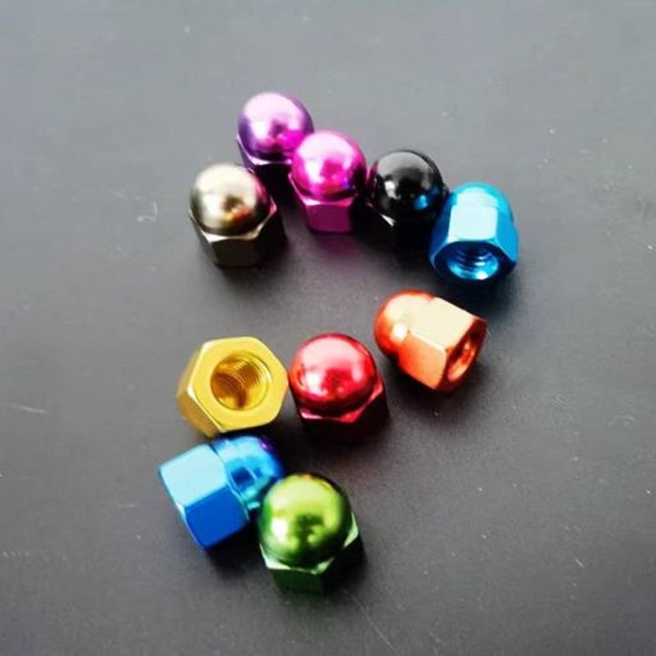 10pcs-aluminum-acorn-cap-nut-m3-m4-m5-m6-colourful-aluminum-decorative-cap-nuts-caps-covers