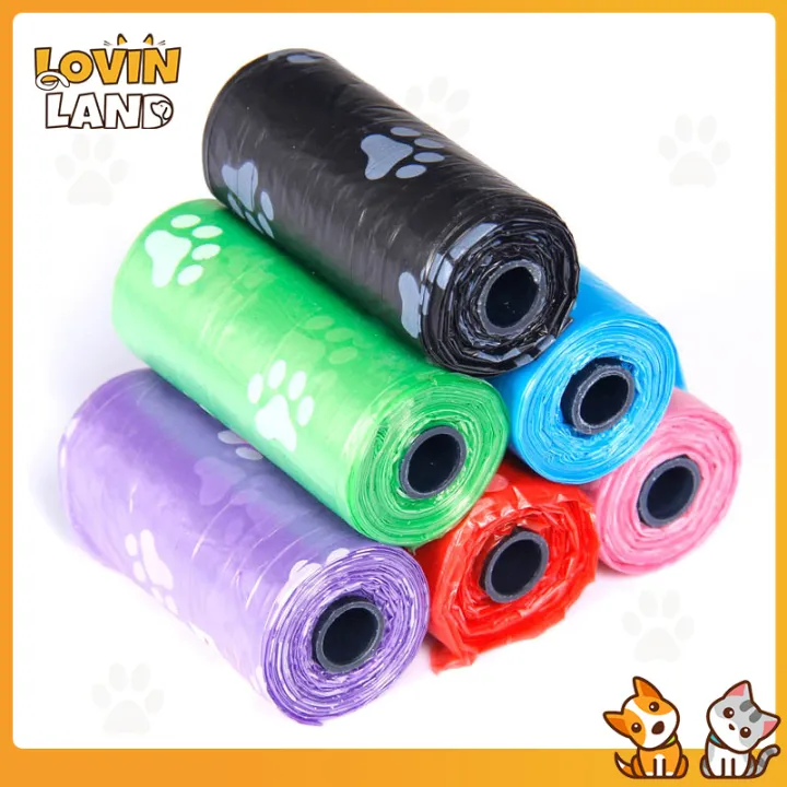 Lovinland Travel Pet Poop Waste Plastic Bag Dogs Cats Waste Clean Up