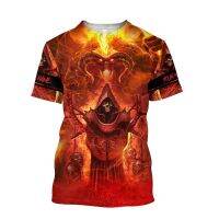 2023 new arrive- xzx180305   Oversized T-Shirt Mens Short Sleeve Clothing 2022 Colo New Fashion Casual Custom Angel Anime 3D Printing Large Size Sportswear